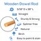 Wooden Dowel Rods 3/16 inch Thick, Multiple Lengths Available, Unfinished Sticks Crafts &#x26; DIY | Woodpeckers